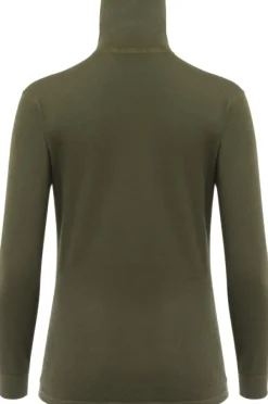 Aclima WoolTerry Polo naisten kerrastopaita, Olive Night Clearance