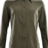 Aclima Woven Wool Shirt Woman Ranger Green Outlet