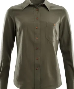 Aclima Woven Wool Shirt Woman Ranger Green Outlet