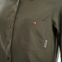 Aclima Woven Wool Shirt Woman Ranger Green Outlet