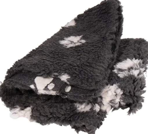 Vetbed 100x150 cm Large Grey with Paws-Active Canis Outlet