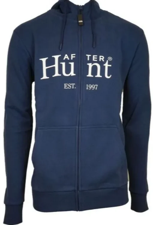 Hoodie Zipper Dark Blue-After Hunt Clearance