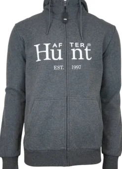 Hoodie Zipper Basic Grey-After Hunt Clearance