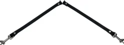 nahkainen remminjakaja, 18mmx40+40cm, musta-Alac Discount