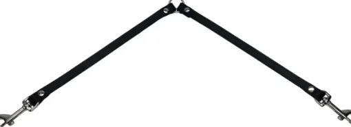 nahkainen remminjakaja, 18mmx40+40cm, musta-Alac Discount