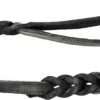 nahkatalutin, 12mmx180cm, musta-Alac New