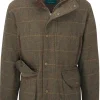 Combrook Waterproof Tweed Shooting Field Coat takki, Teak-Alan Paine Hot
