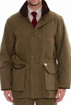 Combrook Waterproof Tweed Shooting Field Coat metsästystakki, Sage-Alan Paine Sale