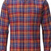 Alan Paine Ilkley Flannel Button Down Collar Shirt flanellipaita, Red Check Outlet