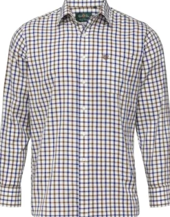 Alan Paine Ilkley Shirt Shooting Fit paita, Brown Check Fashion