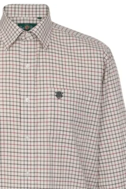 Alan Paine M's Ilkley Shirt Red Check Hot