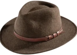 Alan Paine Richmond Felt Hat hattu, Brown New