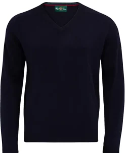 Alan Paine Streetly V-Neck Pullover villapaita, Navy Hot