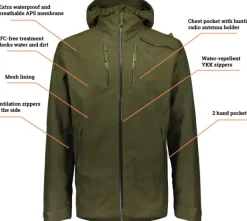 Alaska Apex Pro -miesten metsästystakki, Hunter Green-Alaska 1795 Best