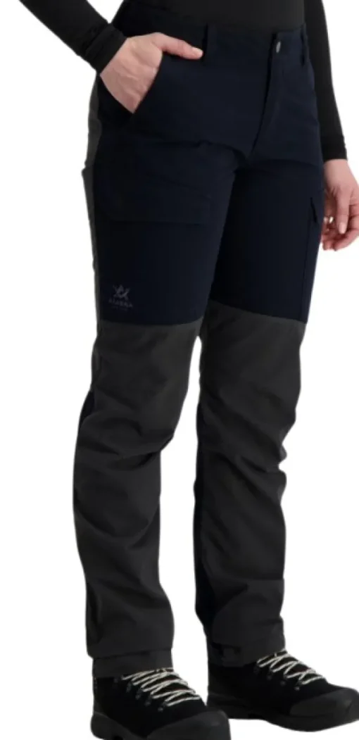 Alaska 1795 Alaska Comfort -naisten housut, musta/harmaa Online