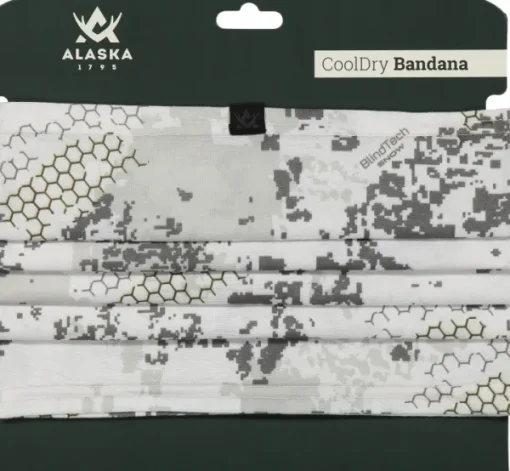 Alaska 1795 Alaska CoolDry Bandana, BlindTech Snow New