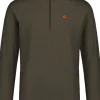 Alaska CoolDry Half-Zip Top paita, Moss Brown-Alaska 1795 Discount