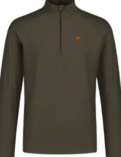 Alaska CoolDry Half-Zip Top paita, Moss Brown-Alaska 1795 Discount