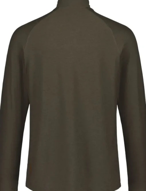 Alaska CoolDry Half-Zip Top paita, Moss Brown-Alaska 1795 Discount