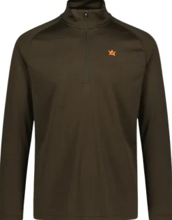 Alaska 1795 Alaska M's CoolDry Half-Zip Top Brown New