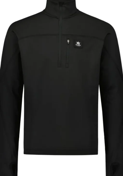 Alaska M's ThermoDry Half-Zip Top tekninen pusero, musta-Alaska 1795 Outlet