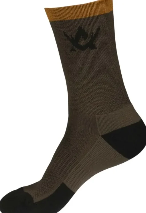 Alaska 1795 Alaska Superior Merino Sock sukat, 2-pakkaus, Brown/Black Fashion
