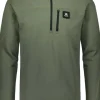 Alaska ThermoDry Half-Zip Top tekninen pusero, Olive-Alaska 1795 Discount