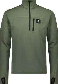 Alaska ThermoDry Half-Zip Top tekninen pusero, Olive-Alaska 1795 Discount