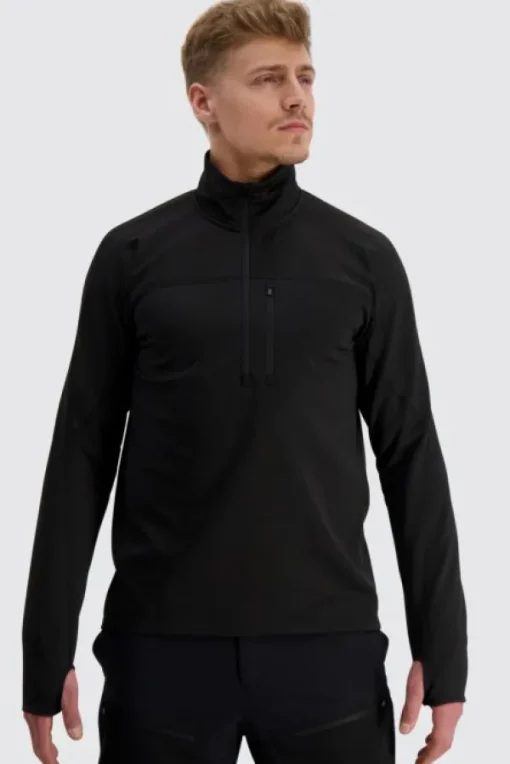 Alaska 1795 Alaska ThermoDry Half-Zip -miesten paita, Black Clearance