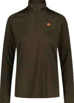 Alaska W's CoolDry Half-Zip Top Brown-Alaska 1795 Best