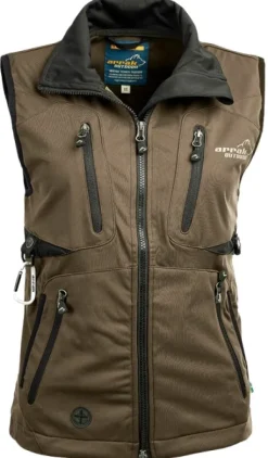 Arrak Outdoor Arrak Acadia Softshell Vest naisten liivi, Brown Sale