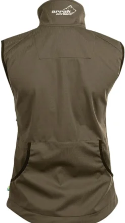 Arrak Outdoor Arrak Acadia Softshell Vest naisten liivi, Brown Sale