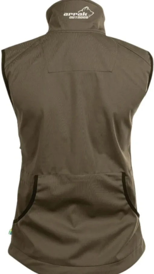 Arrak Outdoor Arrak Acadia Softshell Vest naisten liivi, Brown Sale