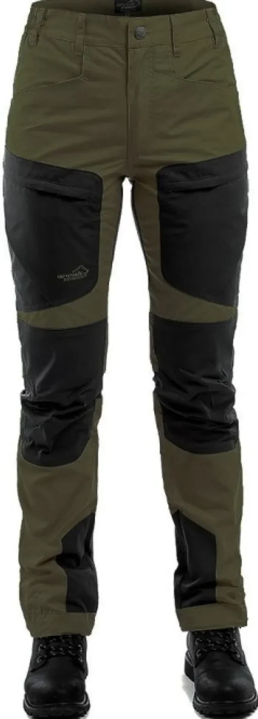 Arrak Active Stretch Pants Olive - -naisten tekniset housut, oliivi-Arrak Outdoor New