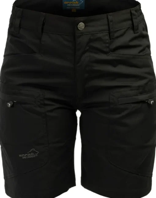 Arrak Outdoor Arrak Active Stretch Shorts naisten shortsit, musta Best
