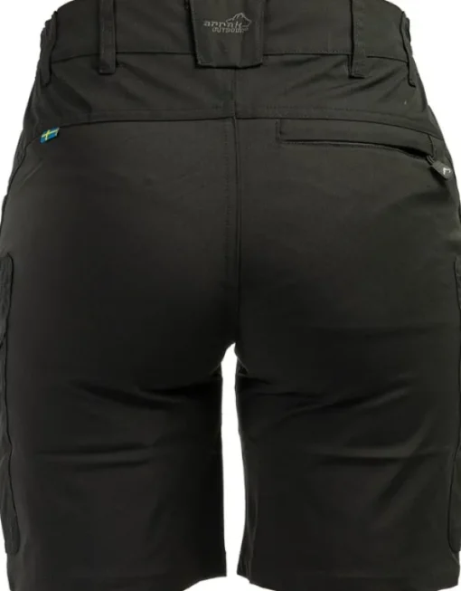Arrak Outdoor Arrak Active Stretch Shorts naisten shortsit, musta Best