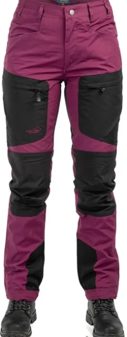 Arrak Outdoor Arrak Active Stretch -ulkoiluhousut naisille, violetti/musta Clearance