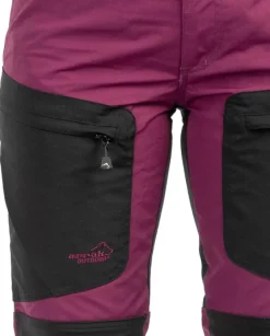 Arrak Outdoor Arrak Active Stretch -ulkoiluhousut naisille, violetti/musta Clearance