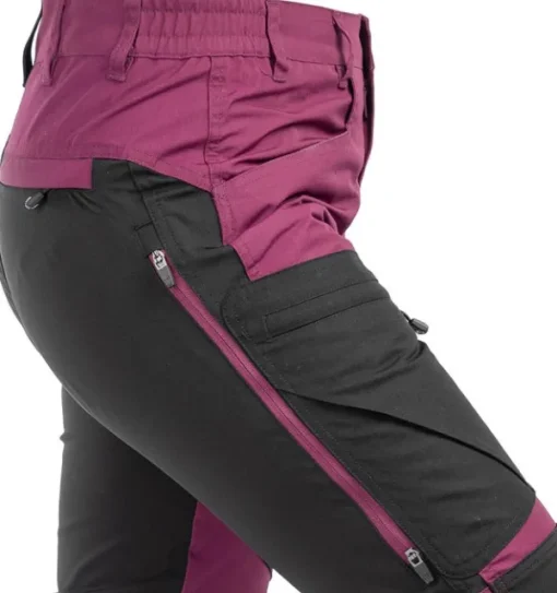 Arrak Outdoor Arrak Active Stretch -ulkoiluhousut naisille, violetti/musta Clearance