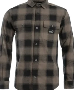 Arrak Flannel Shirt Brown -flanellipaita, ruskea-Arrak Outdoor Online