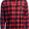 Arrak Outdoor Arrak Flannel Shirt Red/Black -flanellipaita, punamusta New