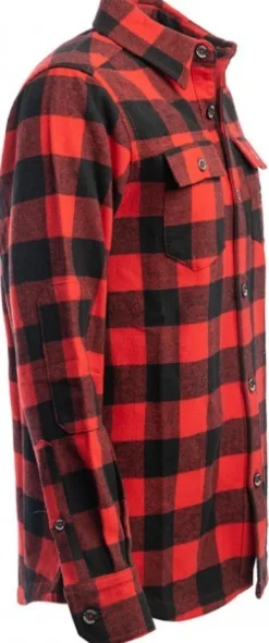 Arrak Outdoor Arrak Flannel Shirt Red/Black -flanellipaita, punamusta New