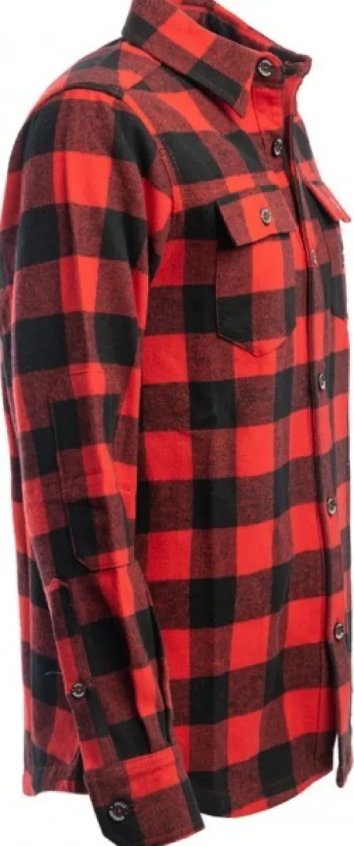 Arrak Outdoor Arrak Flannel Shirt Red/Black -flanellipaita, punamusta New