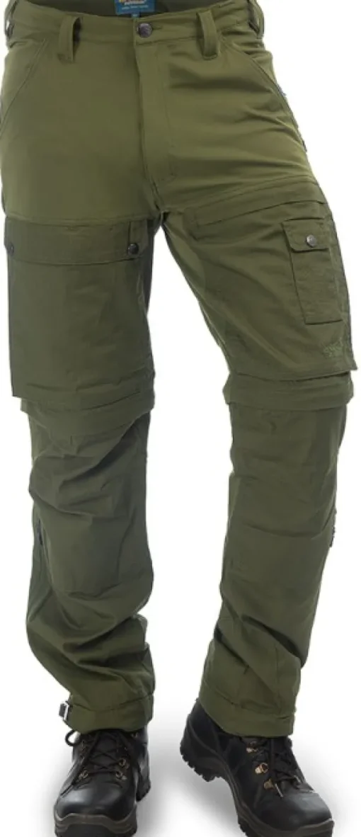 Arrak Outdoor Arrak Flexible Zip Off Pant katkolahjehousut, vihreä Outlet