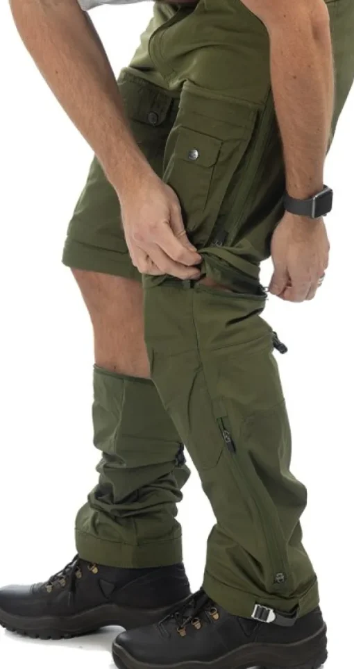 Arrak Outdoor Arrak Flexible Zip Off Pant katkolahjehousut, vihreä Outlet