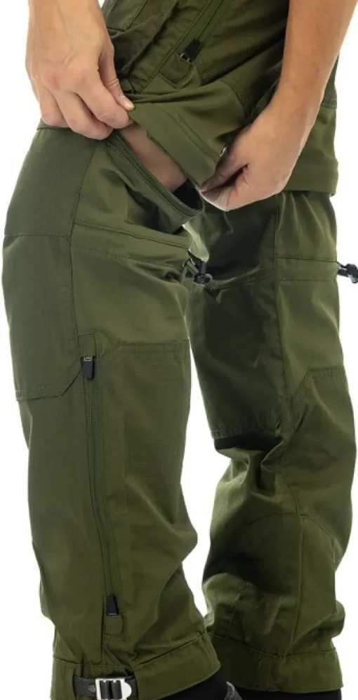 Arrak Flexible Zip Off Pant naisten katkolahjehousut, vihreä-Arrak Outdoor Sale
