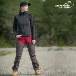 Arrak Outdoor Arrak Hybrid naisten housut punainen Hot