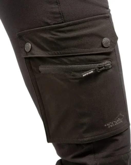 Arrak Motion Flex Pant naisten ulkoiluhousut, musta-Arrak Outdoor Best