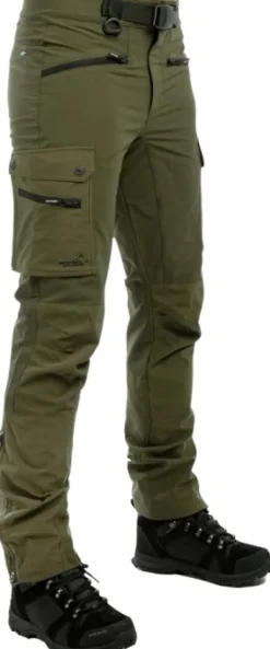 Arrak Motion Flex Pant ulkoiluhousut, oliivinvihreä-Arrak Outdoor Outlet
