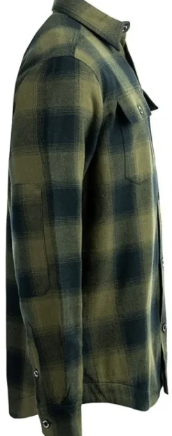 Arrak M's Flannel Shirt Insulated Olive/Black-Arrak Outdoor Sale